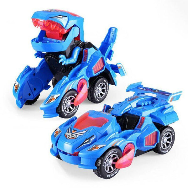 DinoCar™ - Dinosaurie-transformerande bakvagn - Blå - - accessoire accessoires jouet jouet bébé jouet enfant old voiture enfant - Trenday