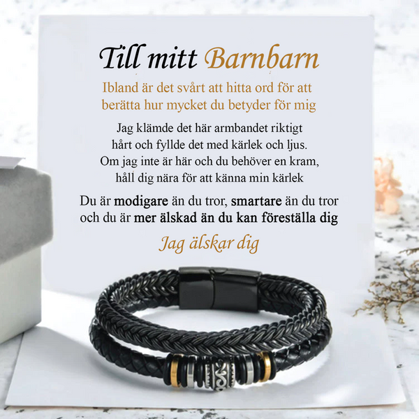 Till mitt Barnbarn - Glöm aldrig att jag älskar dig - Lyxig presentförpackning - - Trenday