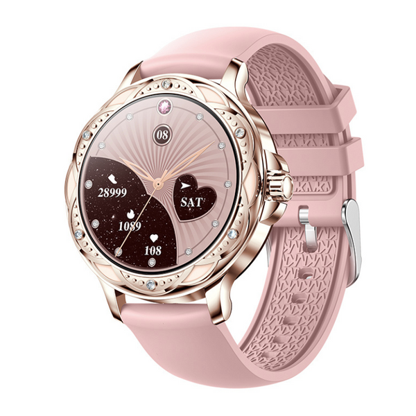 Smartklocka Cf12 - Silikon Roséguld - - bestseller new smartwatch - Trenday