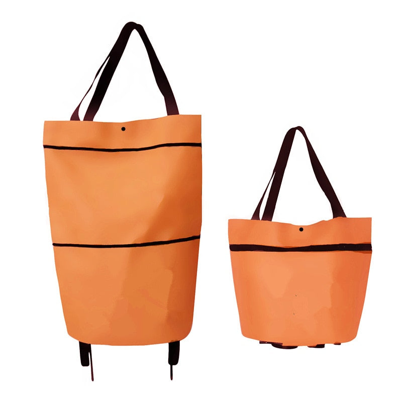 2-in-1 dramaten väska | Shoppingvagnar - Orange - 2-in-1 dramaten väska - Home and garden - Trenday