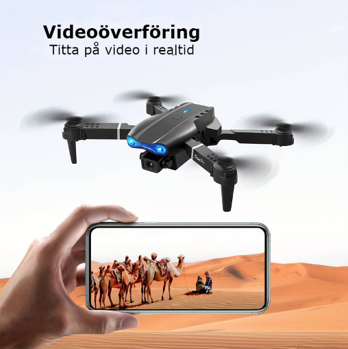 DronePRO+ | Drönare med dubbla 4K HD-kameror (Komplett set värt 999 kr) - - - new - Trenday