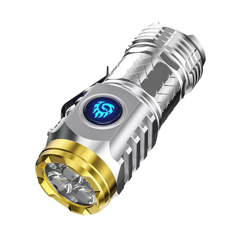 UltraBeam™ | Superljus LED-Ficklampa - Silver - - Trenday