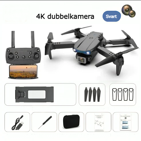 DronePRO+ | Drönare med dubbla kameror och 4k HD - - - new - Trenday