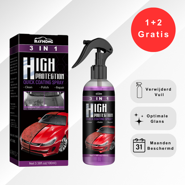 CeramicCoating - 3 i 1 keramikspray för bilar - - - Trenday