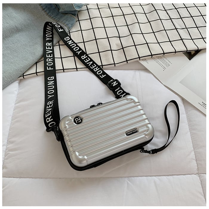 DuffelBag™ - Mini resväska för kvinnor - Silver - - Jewelry & Accessories old - Trenday