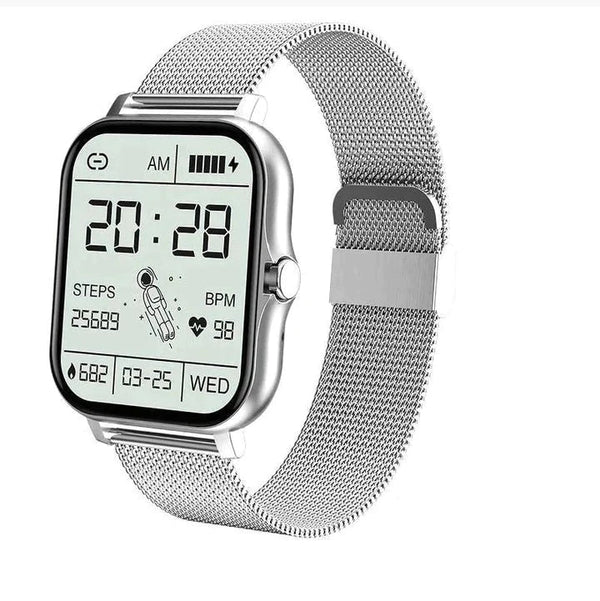 FitnessPro™ - Smart klocka med pekskärm - Silver (inkl. GRATIS extra klockarmband) - - old - Trenday
