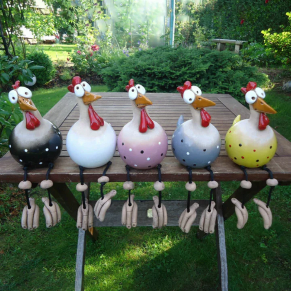 FunnyChicken - Dekorationer Kycklingar Skulptur Hantverk - - - new - Trenday