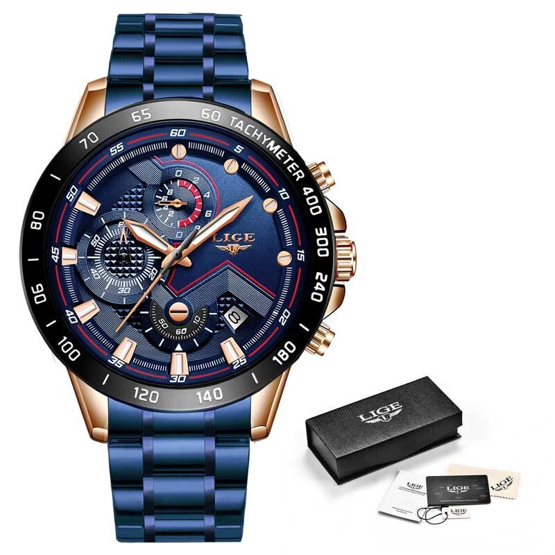 LigeWatch™ - Lyxiga klockor för män - Svart Blå - - old - Trenday