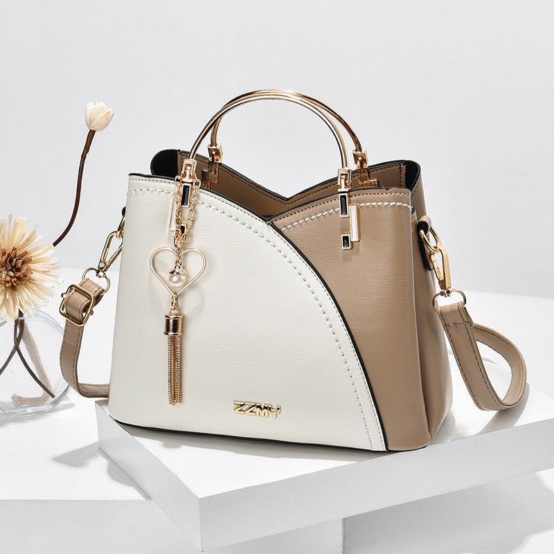 Tote Bag™ - Lyxiga handväskor för kvinnor - Vit brun - - old - Trenday