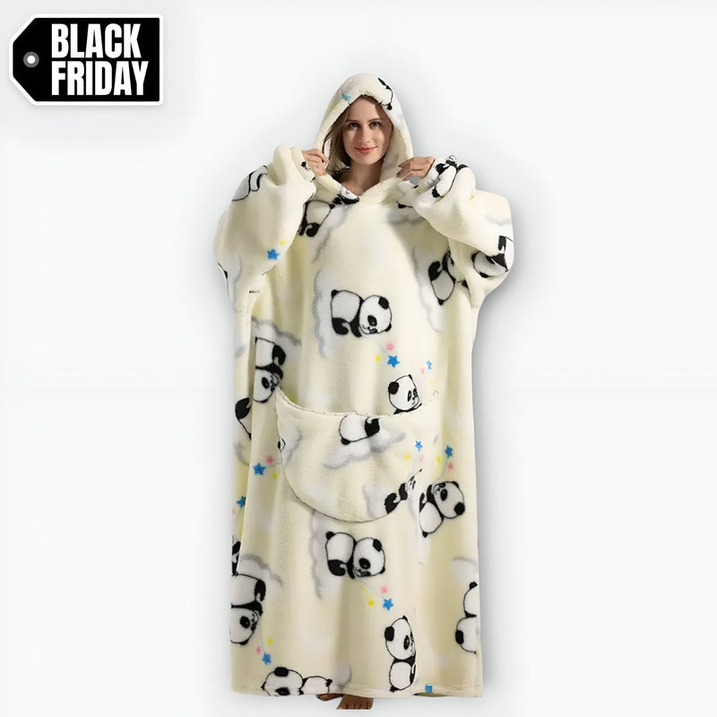 WarmBlanket™ - Mjuk och varm fleecetröja - Vit Panda - - Trenday